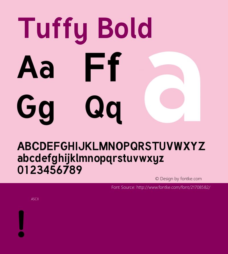 Tuffy Version 1.0 Font Sample