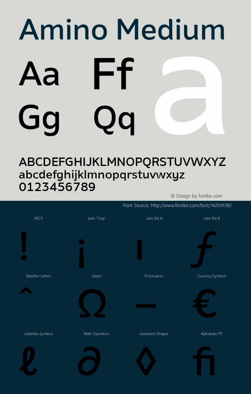 Amino Medium Version 2.01 : 2013;com.myfonts.cadson-demak.amino.medium.wfkit2.41K3 Font Sample