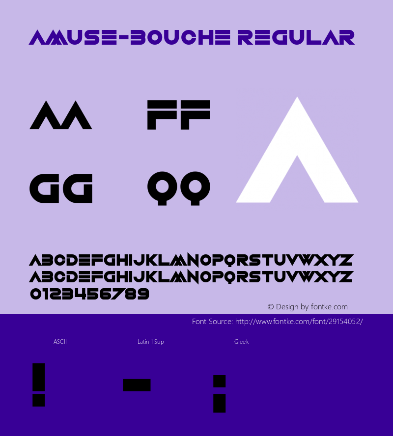 Amuse-Bouche Version 1.00;April 11, 2019;FontCreator 11.5.0.2430 64-bit Font Sample