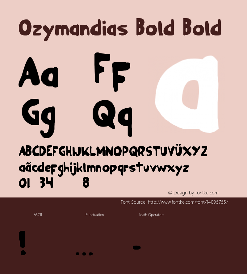 Ozymandias Bold Bold Version 2 Font Sample