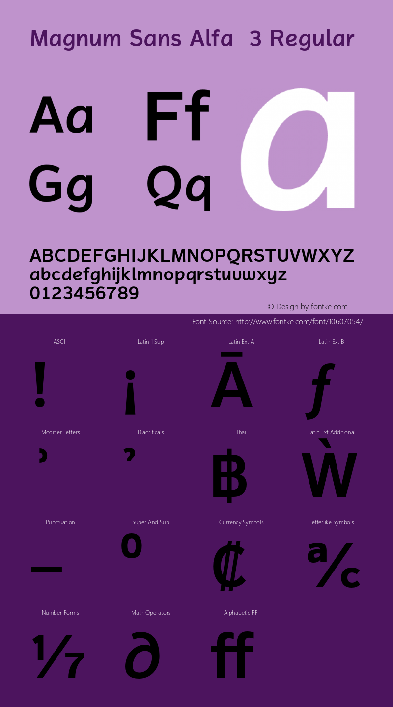 Magnum Sans Alfa  3 Regular Version 1.000;com.myfonts.fontmesa.magnum-sans.alfa-semibold.wfkit2.4fqp Font Sample