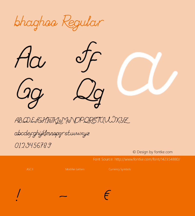 bhaqhoo-Regular Version 1.000 Font Sample
