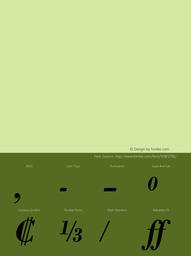 Bodoni BE RegularExp Bold Italic OTF 1.0;PS 001.002;Core 1.0.22 Font Sample