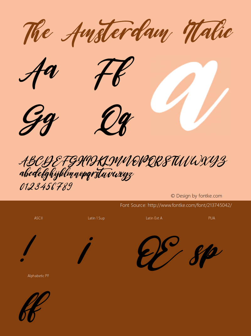 The Amsterdam Italic Version 1.00;July 25, 2020;FontCreator 12.0.0.2563 64-bit图片样张