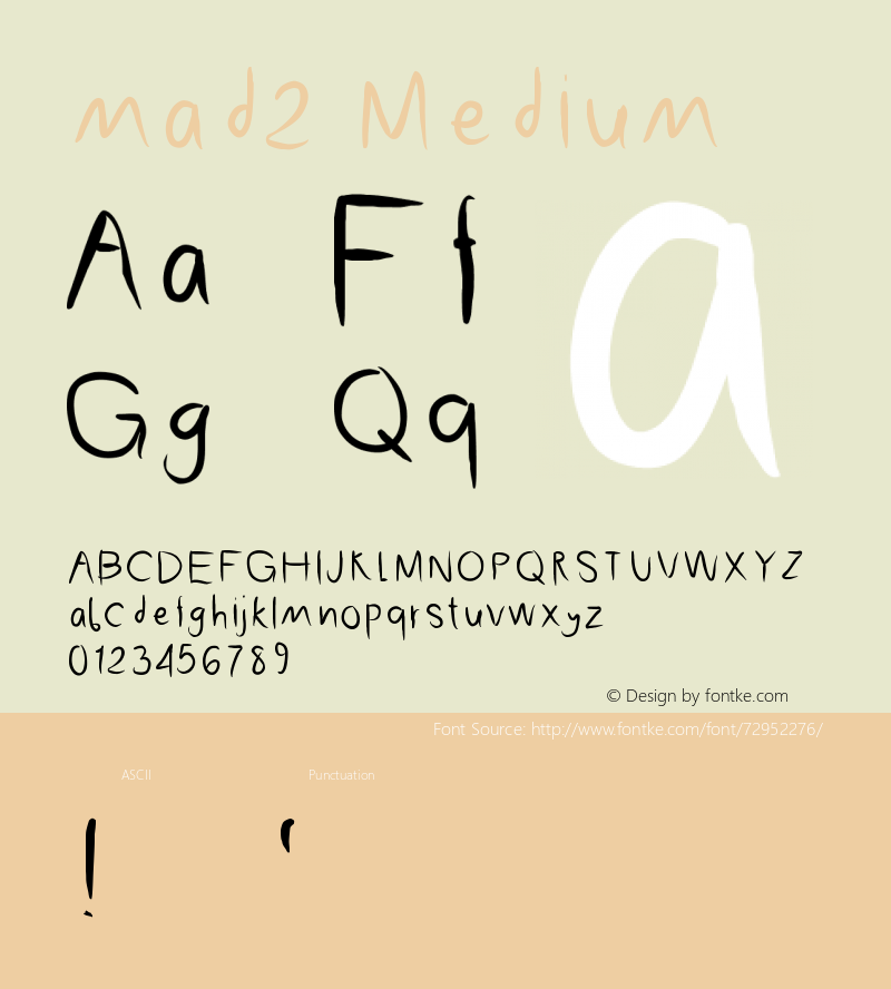 mad2 Version 001.000 Font Sample