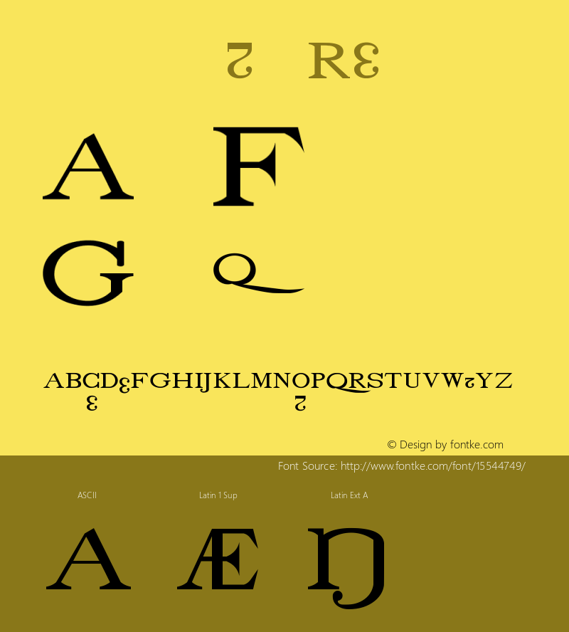 drmdozbx6 Regular Version 001.001 Font Sample