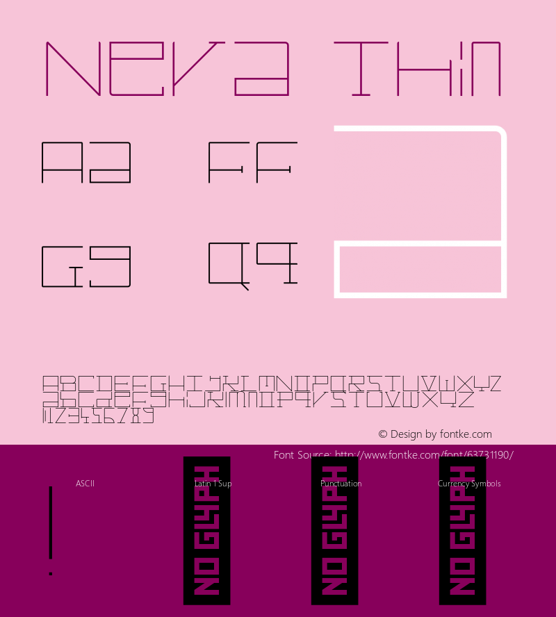 Nera Thin Version 1.000;hotconv 1.0.109;makeotfexe 2.5.65596 Font Sample