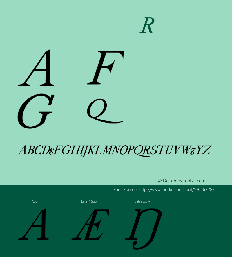 drmdozittc11 Regular Version 001.001 Font Sample