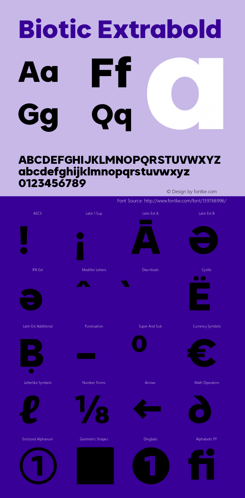 Biotic Extrabold Version 1.000 | wf-rip DC20201025 Font Sample