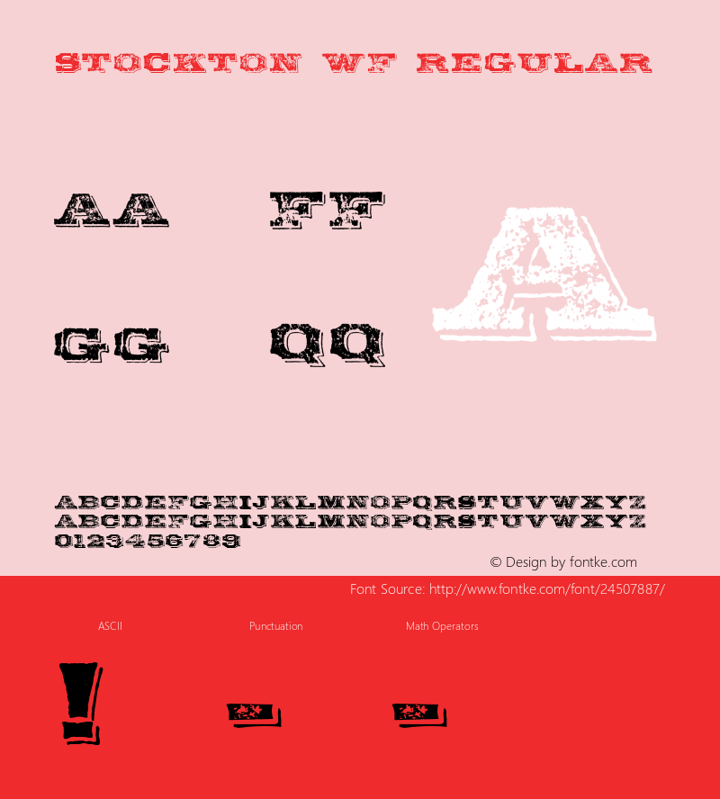 Stockton WF 001.001 Font Sample