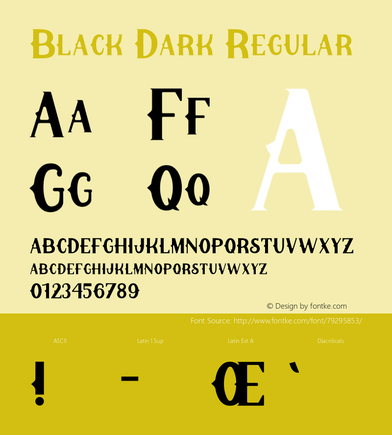 Black Dark Version 1.00;August 6, 2020;FontCreator 12.0.0.2563 64-bit Font Sample