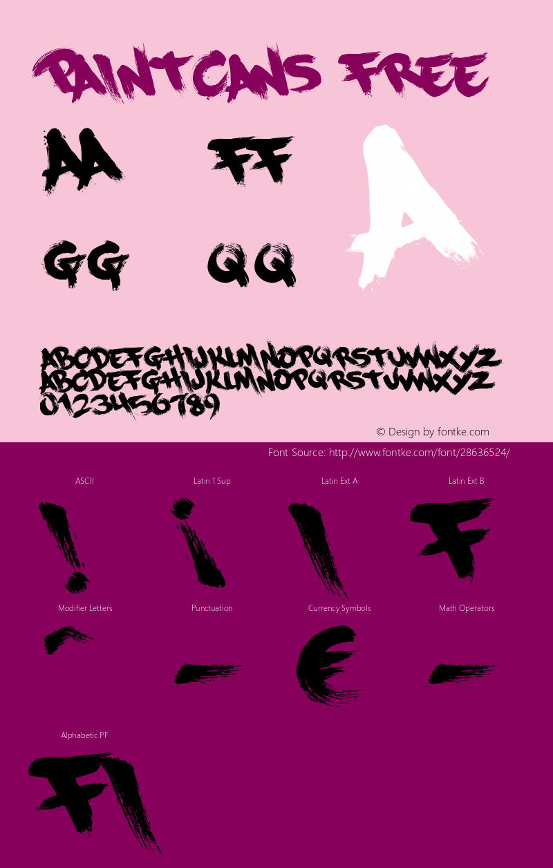 PaintCans 001.000 Font Sample