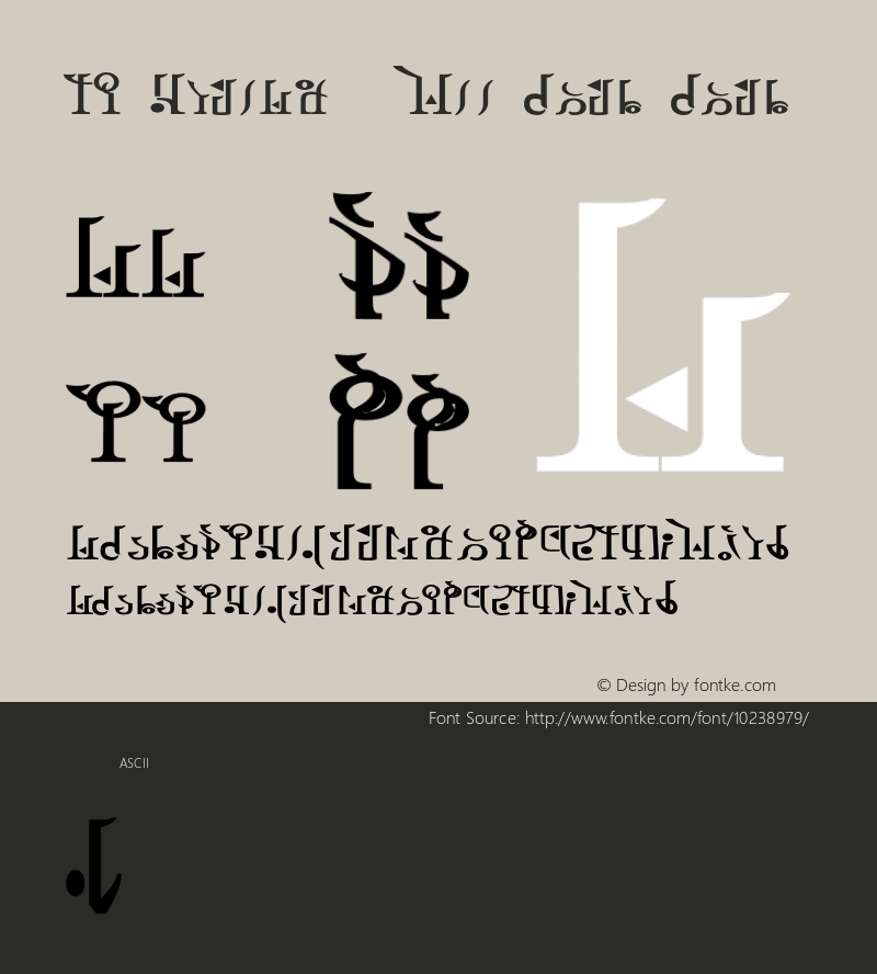 TP Hylian - Wii Bold Bold Unknown Font Sample