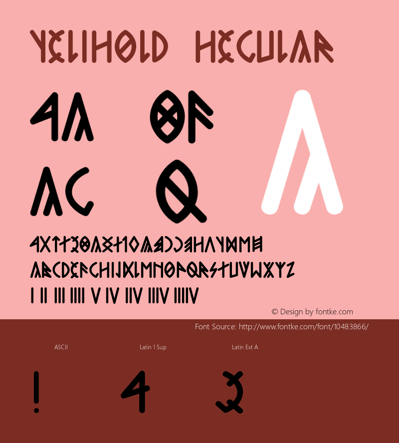 Telihold Regular Version 1.000 Font Sample