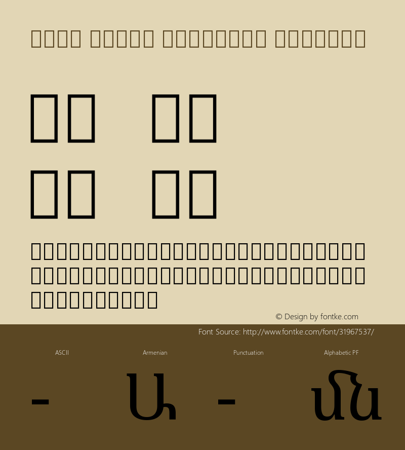 Noto Serif Armenian Version 2.040;GOOG;noto-fonts:20170220:a8a215d2e889 Font Sample