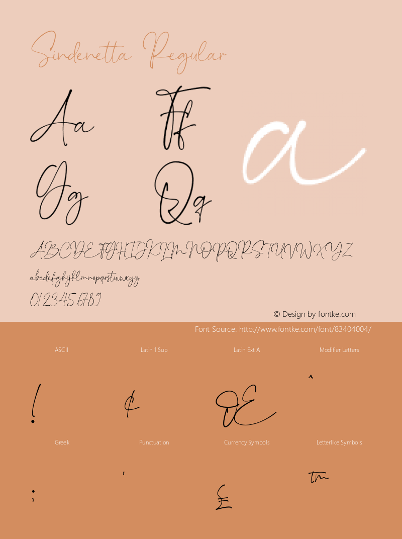 Sindenetta Version 1.00;October 4, 2020;FontCreator 13.0.0.2683 64-bit Font Sample