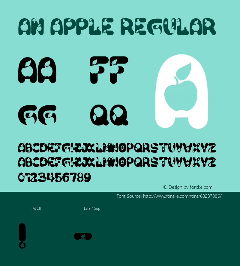 An Apple Version 1.00;June 21, 2020;FontCreator 11.5.0.2427 32-bit Font Sample