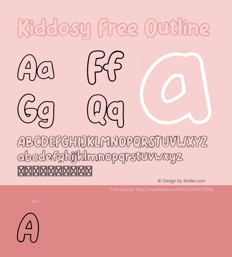 Kiddosy Free Outline Version 1.000图片样张