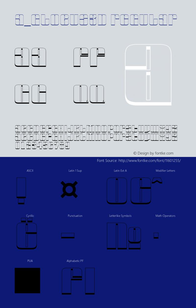 a_Globus3D Regular 01.02 Font Sample