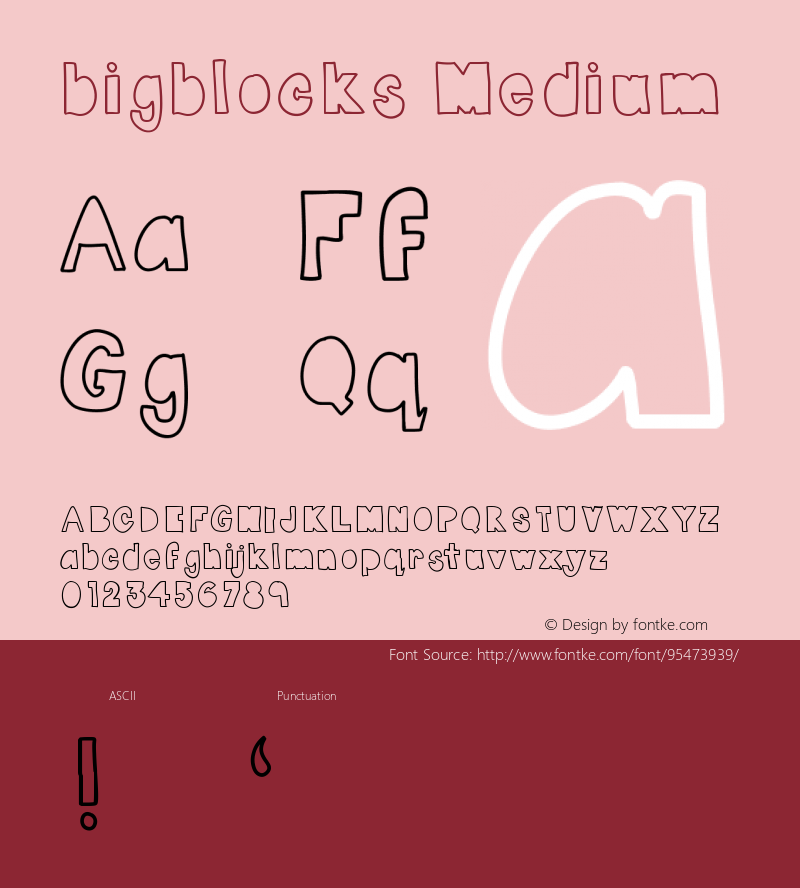 bigblocks Version 001.000 Font Sample