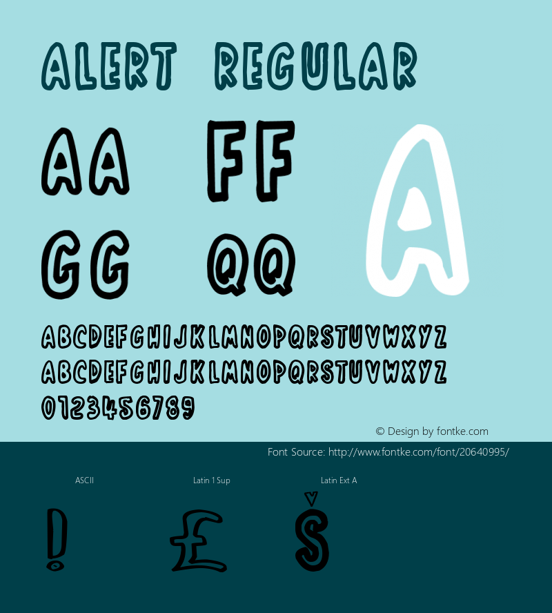 Alert Version 1.0 Font Sample