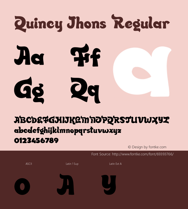 QuincyJhons Version 1.001;Fontself Maker 3.5.1 Font Sample
