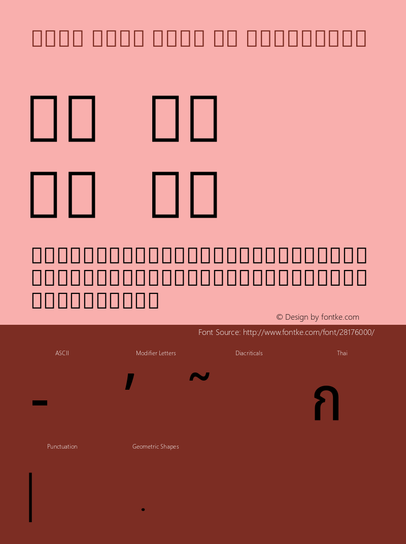 Noto Sans Thai UI Condensed Version 2.000; ttfautohint (v1.8.2) Font Sample