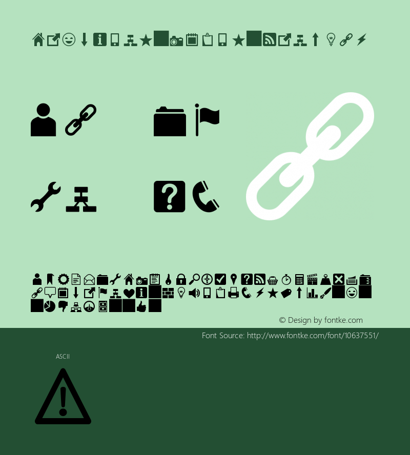 Heydings Icons Regular Version 1.2 Font Sample