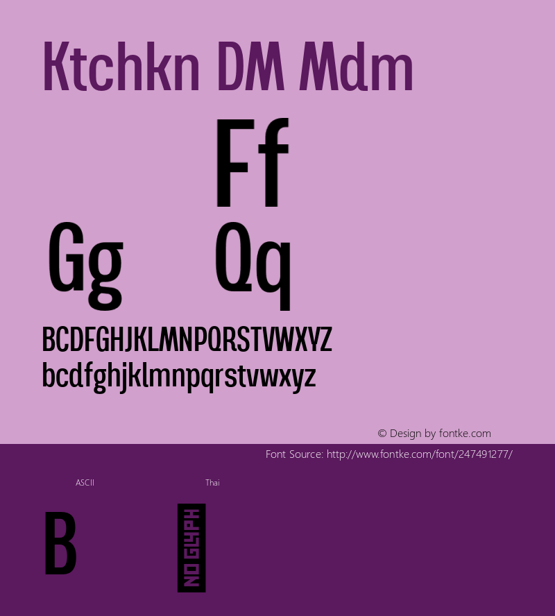 Kitchakan DEMO Medium Version 1.000;Glyphs 3.1.2 (3151)图片样张