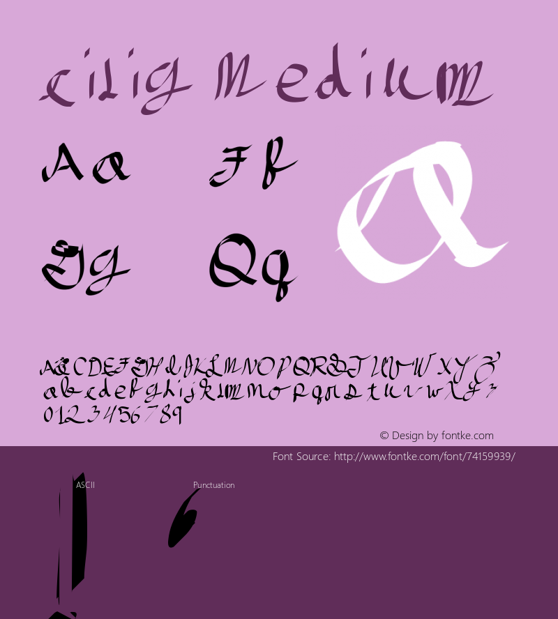 cilig Version 001.000 Font Sample