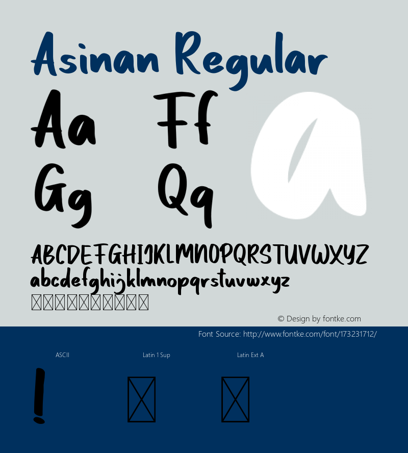 Asinan Version 1.003;Fontself Maker 3.5.4图片样张