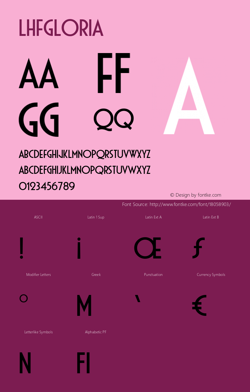 LHFGloria ☞ (1.1) #License#;com.myfonts.easy.letterheadfonts.lhf-gloria.regular.wfkit2.version.3VST Font Sample