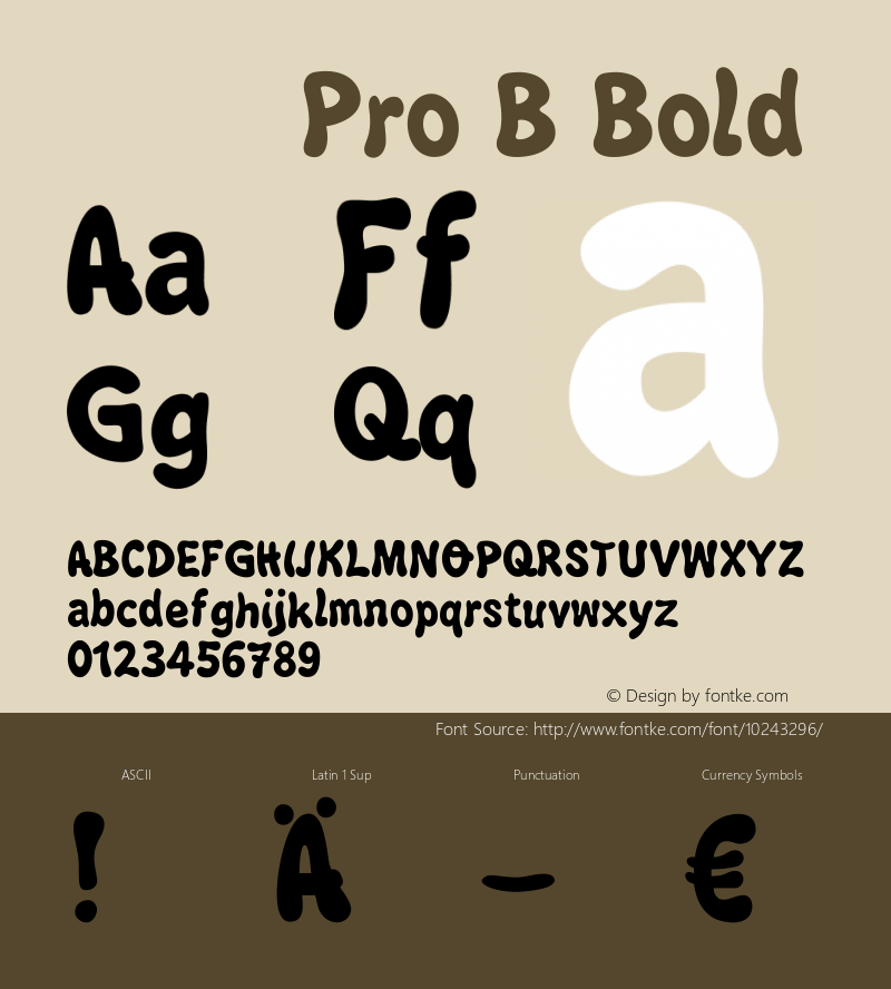 小塚ゴシック Pro B Bold Version.1 2009 Font Sample