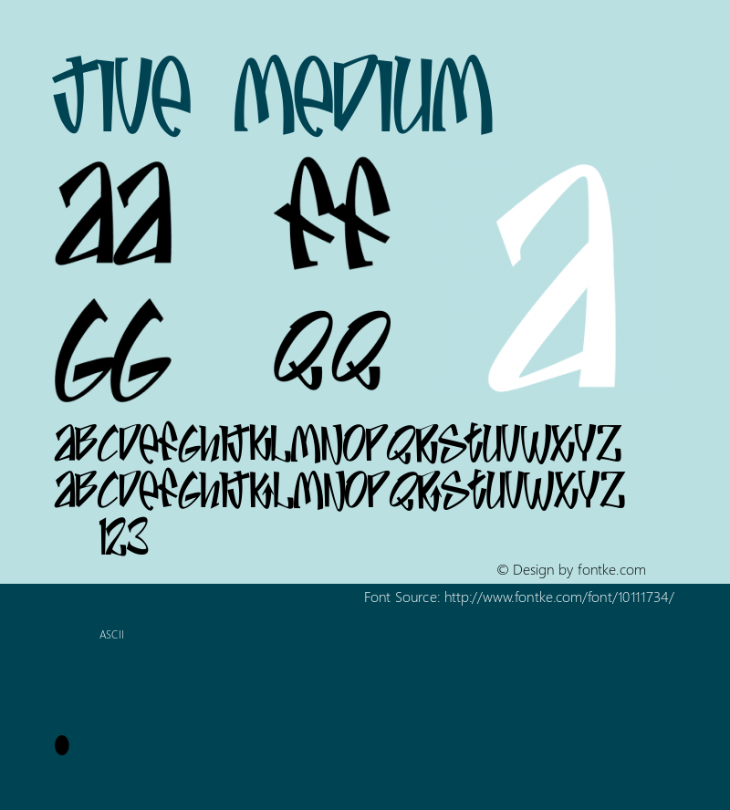 Jive Medium 001.000 Font Sample