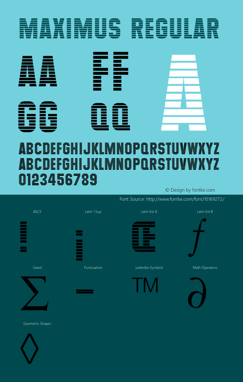 Maximus Regular Altsys Fontographer 3.5  11/18/92 Font Sample