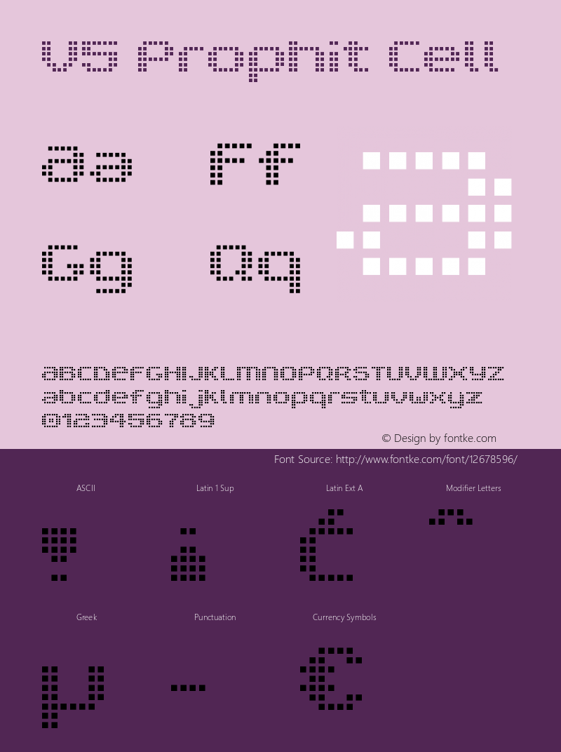 V5 Prophit Cell Macromedia Fontographer 4.1 8/28/2000 Font Sample