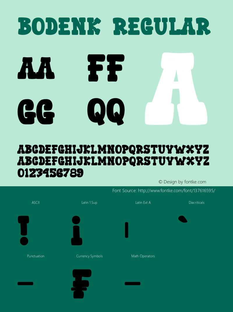 Bodenk Version 1.00;March 12, 2021;FontCreator 12.0.0.2567 64-bit Font Sample