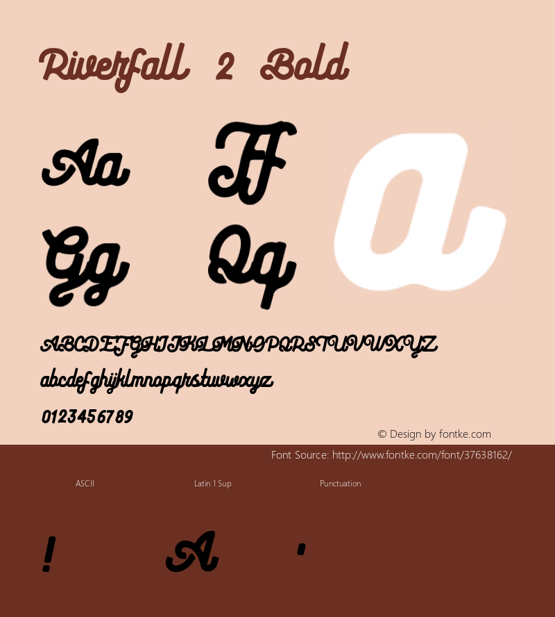 Riverfall 2 Bold Version 1.002;Fontself Maker 3.2.2;YWFTv17 Font Sample