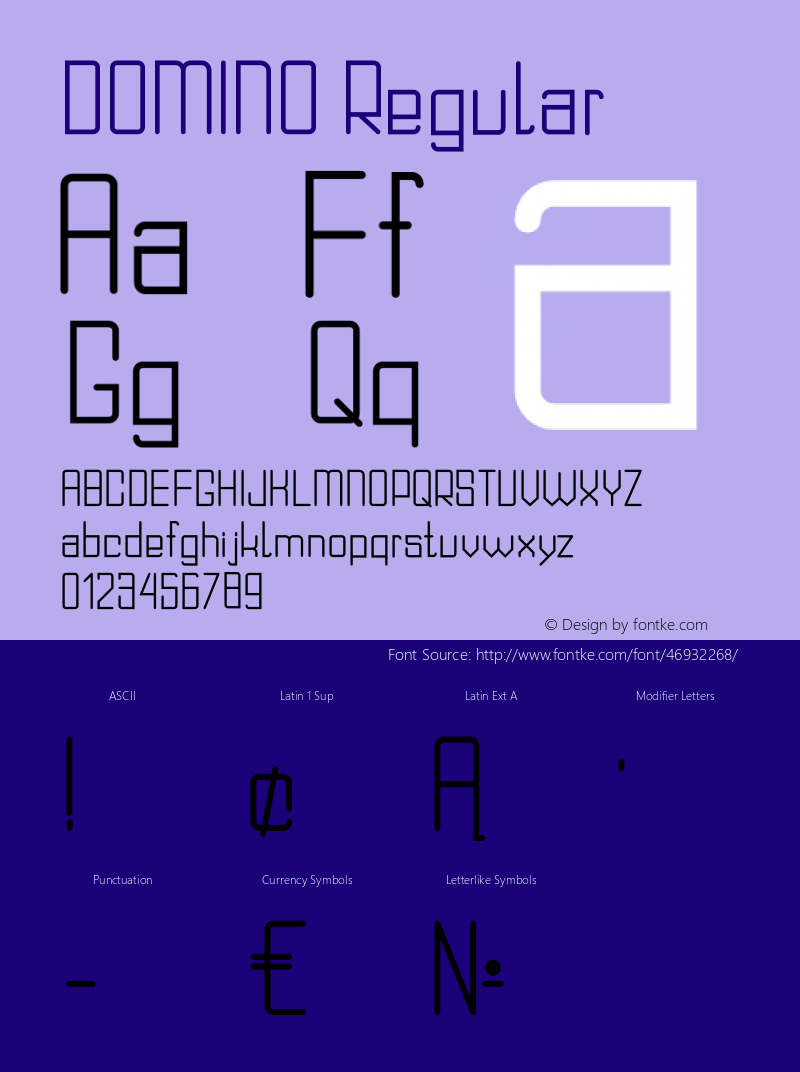 DOMINO Version 1.002;Fontself Maker 3.0.0-3 Font Sample