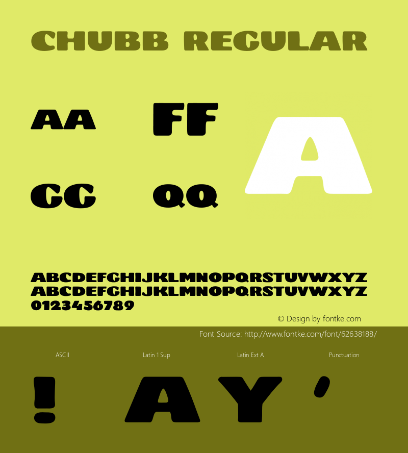 Chubb Version 1.001;Fontself Maker 3.5.1 Font Sample