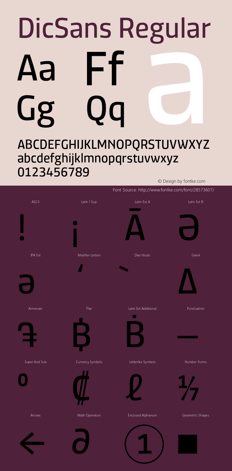 DicSans Version 5.000;PS 4.0;hotconv 1.0.86;makeotf.lib2.5.63406 Font Sample