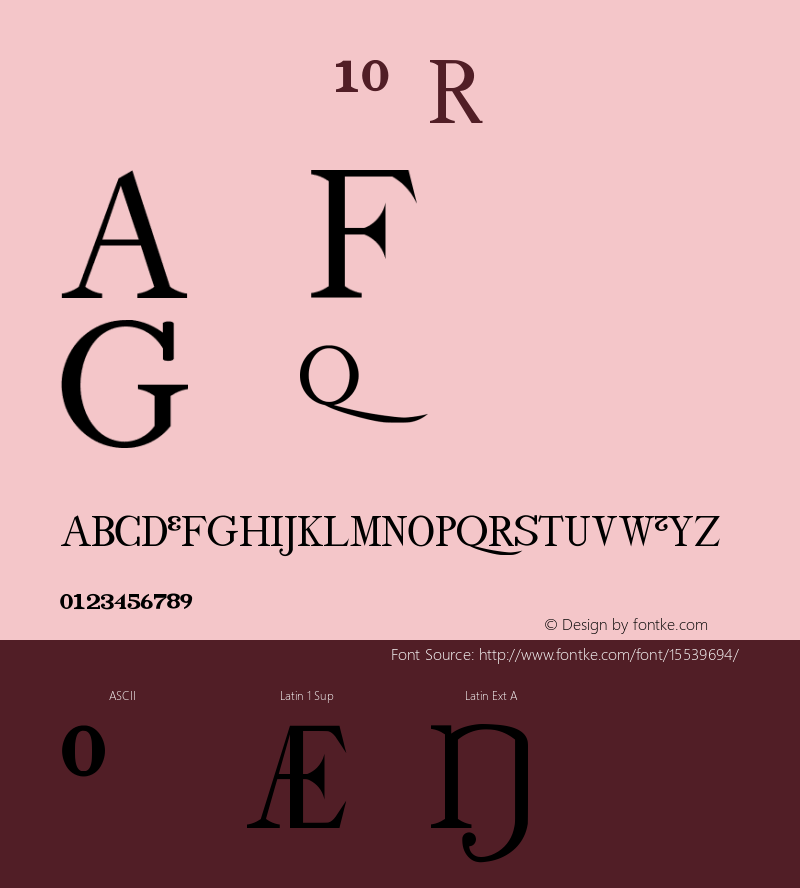 drmfigs10 Regular Version 001.001 Font Sample