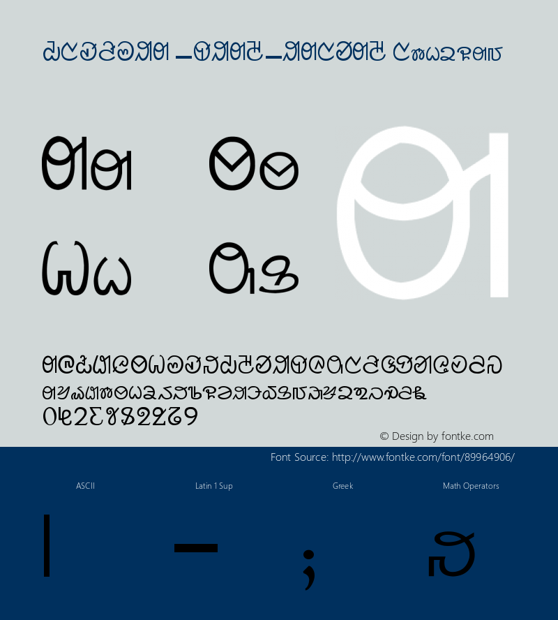 KRISHNA _ONAL_NARMAL Version 1.00 October 6, 2014, initial release Font Sample