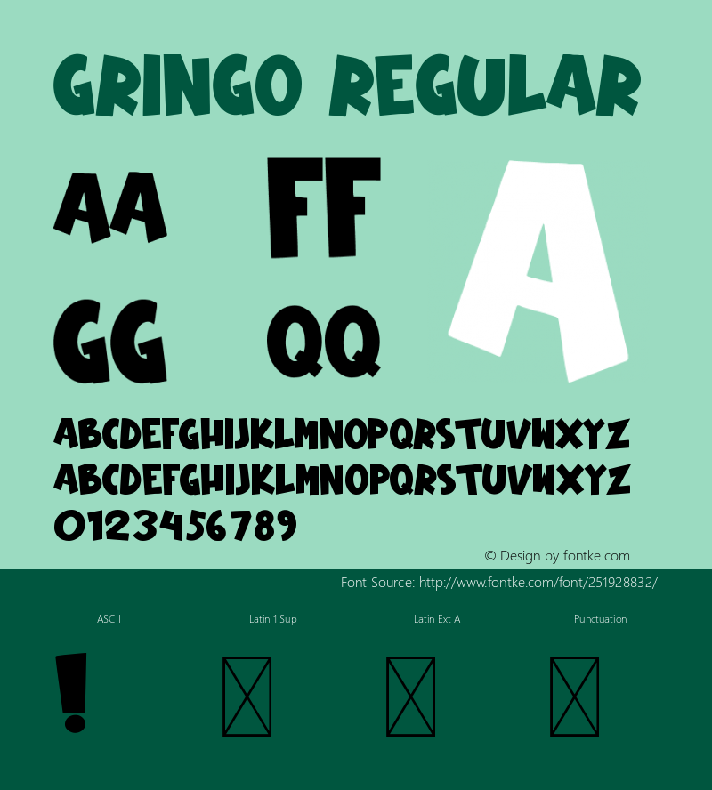 GRINGO Version 1.001;Fontself Maker 3.5.7图片样张