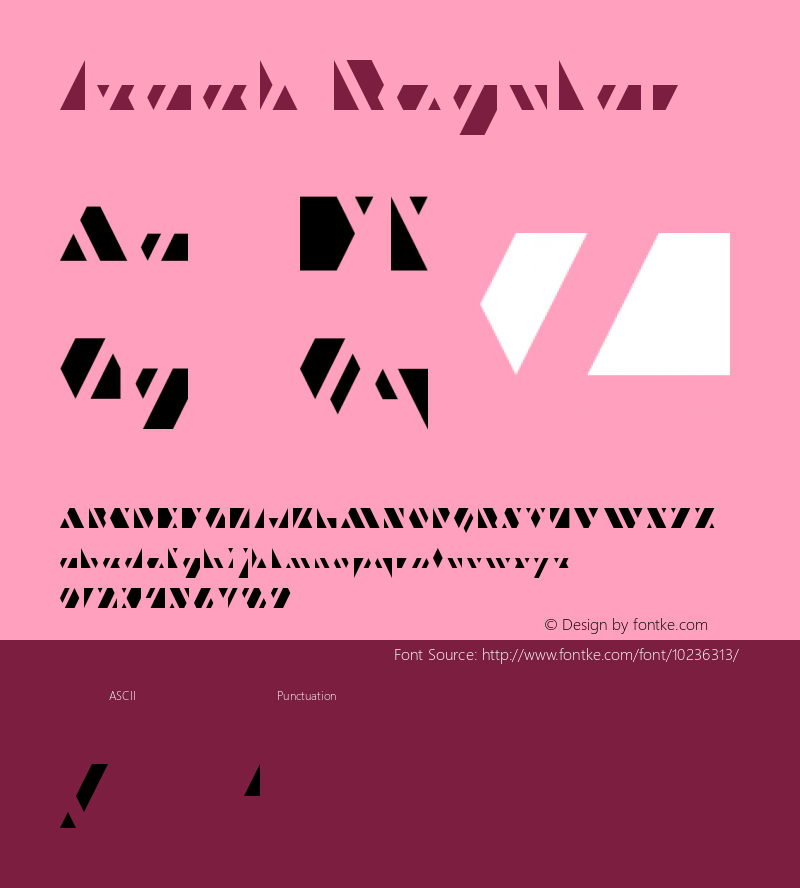 Izack Regular Version 1.0 Font Sample