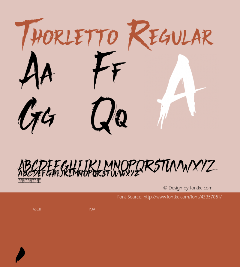 Thorletto (free) Version 1.00;August 22, 2019;FontCreator 11.5.0.2430 32-bit Font Sample