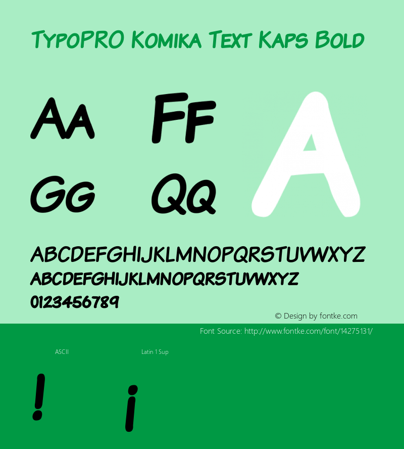 TypoPRO Komika Text Kaps Bold 2.0 Font Sample