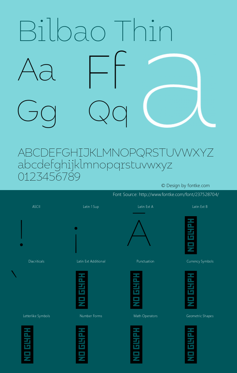 Bilbao Thin Version 1.000;PS 001.000;hotconv 1.0.88;makeotf.lib2.5.64775图片样张