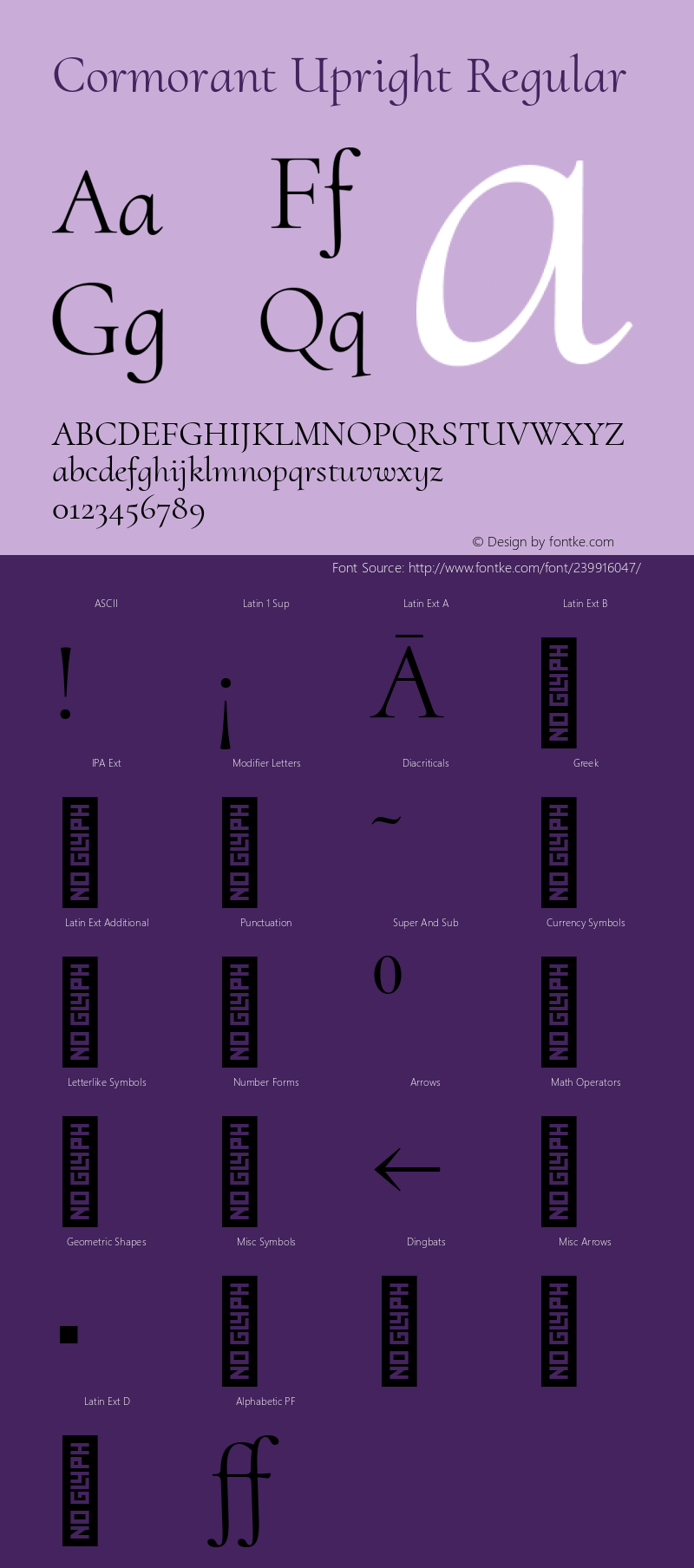 Cormorant Upright Regular Version 3.302图片样张