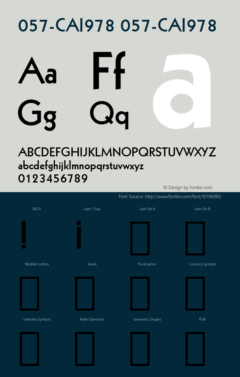 057-CAI978 057-CAI978 057-CAI978 Font Sample